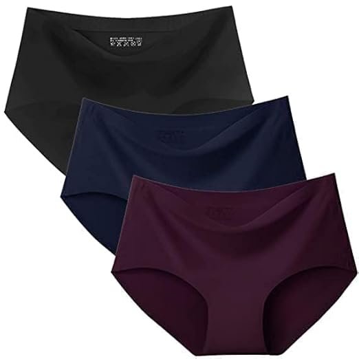 LOURYN KOULYN® Cotton Silk Seamless Everyday Panty for Women Combo Set Girls and Women Innerwear Hipster Medium Waist Panties Random Multicolor - Image 4