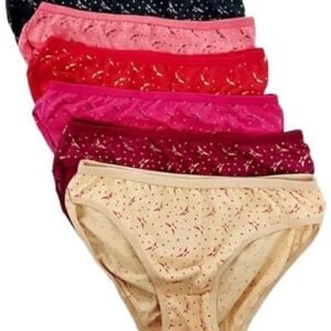 Hipster Innerwear Floral Printed Panties Assorted Briefs with Elastic Inner Wear Multicolor