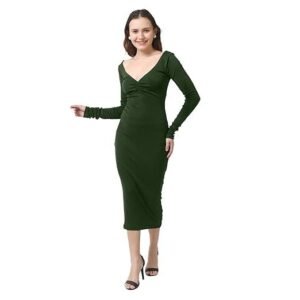 Sizi Women's MIDI Bodycon Dress One Piece Dress for Women Long Bodycon Dress