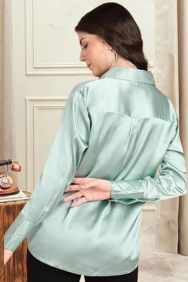 POPWINGS Women's Solid Regular Fit T-Shirt - Image 5