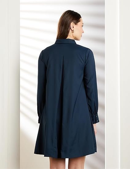 Symbol Premium Women's A Line Flared Dress (Knee Length | Desk-to-Dinner) - Image 3